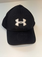 Under Armour Embroidered Logo Stretch Fitted Baseball Blue Cap Youth Size SM/MD