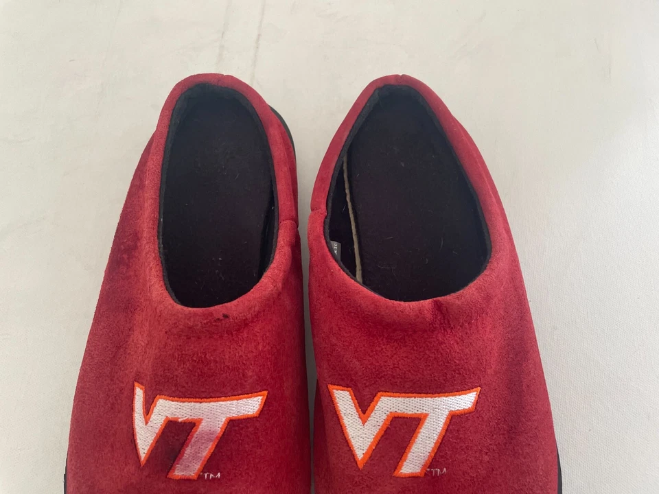 NCAA Virginia Tech Hokies Hush Puppies 2022 Big Logo Color Edge Slippers Size 8 - Image 3 of 4