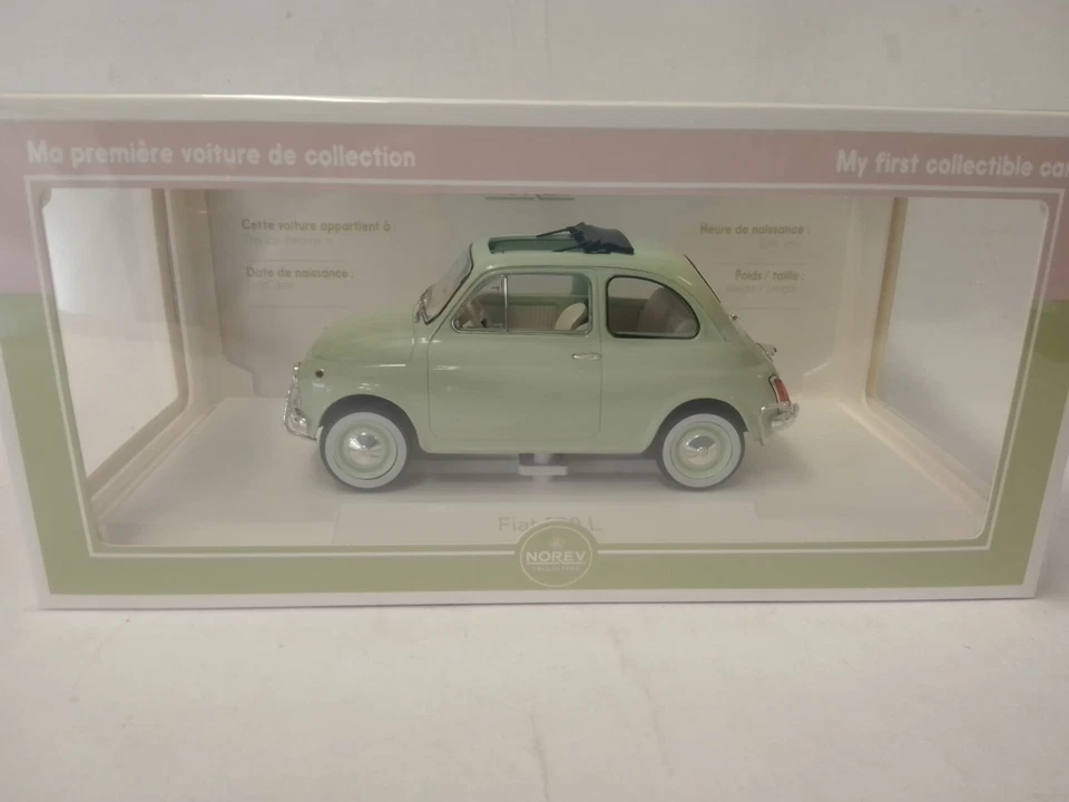 Norev Fiat 500 L light green 1968 1/18 187773 - Immagine 2 di 3