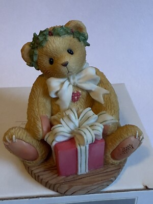 Cherished Teddies Margy 475602 - I'm Wrapping Up A Little Holiday Joy To Send
