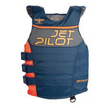 JETPILOT F-86 Sabre Neoprene Life Vest - CGA Approved PFD For PWC, Blue/Gray/Black, JP23213