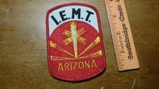 I.E.M.T. ARIZONA EMT FIRE FIGHTER   PATCH OBSOLETE  BOX Z #8