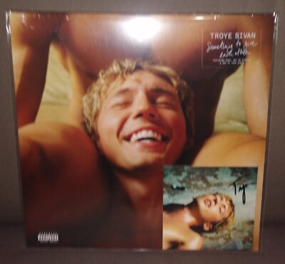 Troye Sivan VINYL + SIGNED POSTCARD Something to give each other LP NEW Limited