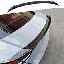 Carbon Fiber Look Rear Tail Trunk Spoiler Wing Lip For Hyundai 2021-2022 Elantra