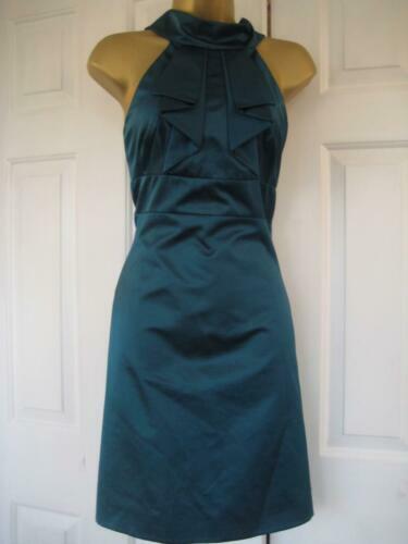 REISS Vida Satin Halter Neck Fitted Midi Dress in Teal | eBay UK REISS Vida Satin Halter Neck Fitted Midi Dress in Teal | eBay UK