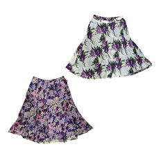 vintage fairycore reversible midi skirt