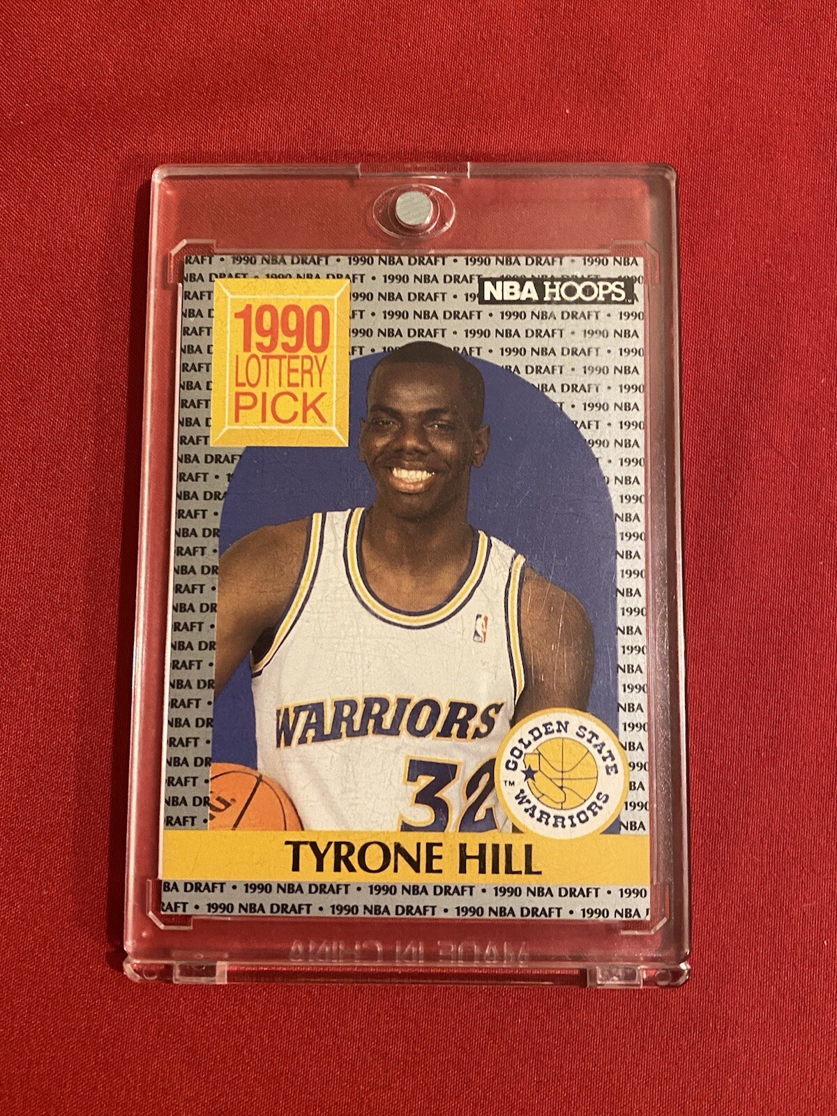 1990 NBA Hoops Basketball Lottery Pick Tyrone Hill 400 RC Warriors eBay