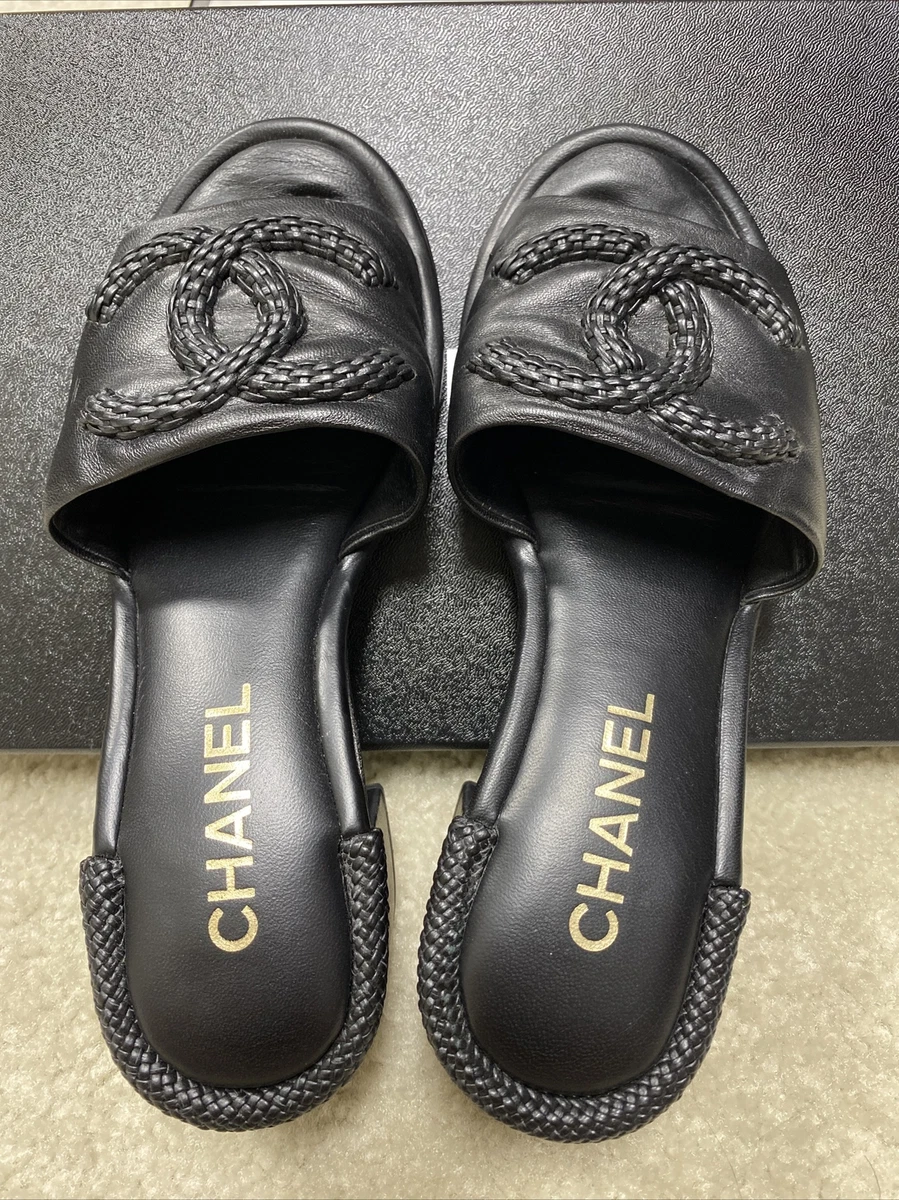 chanel lambskin mule