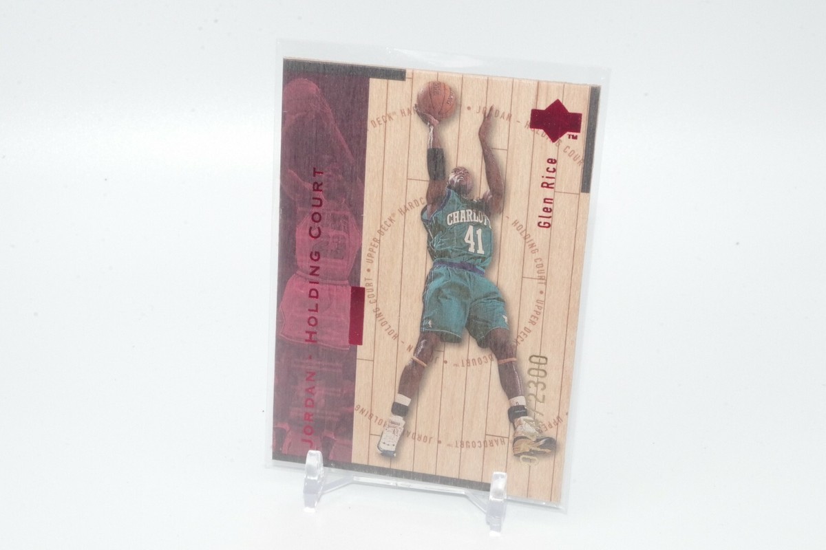 Michael Jordan Glen Rice Upper Deck Hardcourt Holding Court J3 