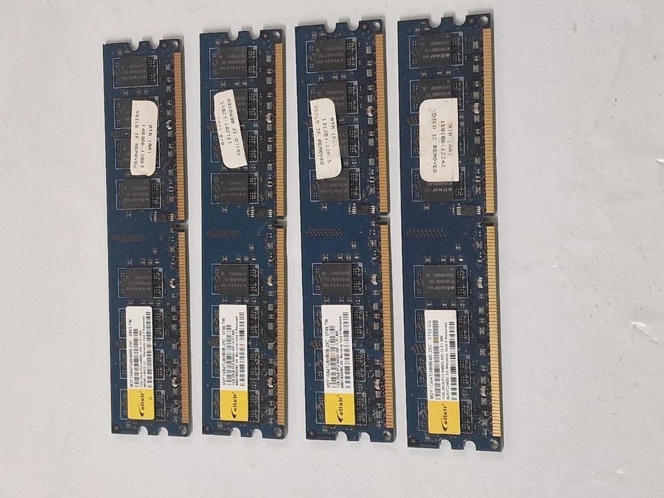 4 x M2Y1G64TU8HB0B-25C Elixir 1GB PC2-6400U-555-12-E1 Memory RAM DDR2-800MHz - Image 4 of 4
