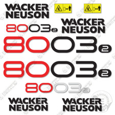 Fits Wacker Neuson 8003-2 Decal Kit  Excavator Replacement Stickers - 3M VINYL!