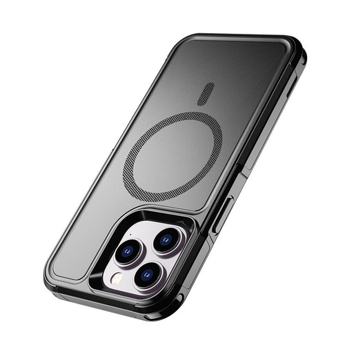 For iPhone 16 15 14 13 12 Pro Max MagSafe Magnetic Case HeavyDuty Symmetry Cover - Photo 14 sur 25