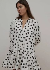 NOBODY'S child white and black spot organic cotton poplin size 12 (x) Sale 