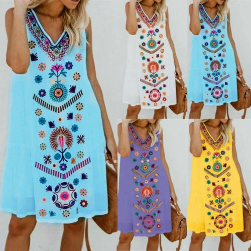 Beach Shift Dresses for Women
