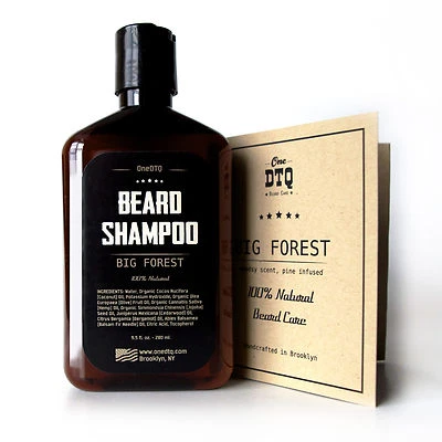 ONEDTQ Big Forest Beard Shampoo - Thoroughly Cleans, Conditions & Promotes Beard Growth