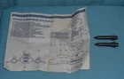 vintage G.I. GI JOE gijoe SHARC MISSILES + INSTRUCTIONS BLUEPRINTS lot weapons