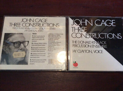 John Cage - Three Constructions [CD Album]  Donald Knaack Percussion Ensemble