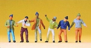 Figurines Preiser 20262 - Travailleurs De Cirque Montant La Tente - Échelle HO 1:87 - Neuf