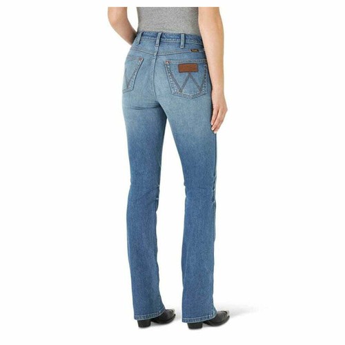Retro High Rise Slim Bootcut Green Jean 