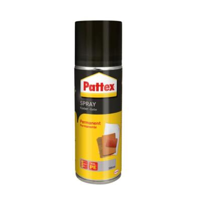 Pattex powerspray permanent 200ml Innen farblos Papier und Pappe, Textilien, Met