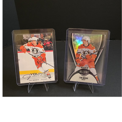 Upper Deck 2025-26 Rookie Tim Washe 2 Card Lot YG #206, Allure #109