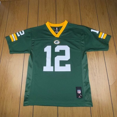 Green Bay Packers Aaron Rodgers 12 Youth Jersey Large NFL Football