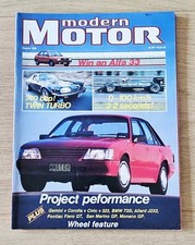 MODERN MOTOR MAGAZINE AUGUST 1985 HOLDEN COMMODORE JAGUAR TWIN TURBO F1