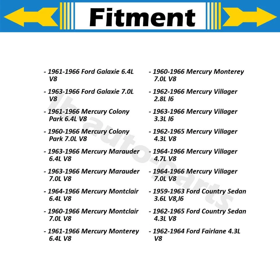 Mangueira de freio dianteira Dorman 2x para 1965-1966 Ford Custom 500 4.7L - Imagem 4 de 4