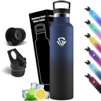 Trinkflasche Edelstahl 1L Bpa-Frei, Isolierflasche Auslaufsicher, Thermoskanne