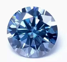 11.50 Ct Certified VVS1 D Grade Round Shape 15 MM Natural Blue Diamond