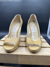 Authentic Jimmy Choo Pump Women Beige Heels - US 39
