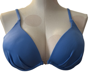 Venus Women's Blue Padded Swim Suit Top Size C (fits 32D, 34C, 36B)