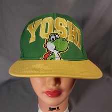 Bioworld Yoshi Snapback Hat Super Mario Video Game Merchandise