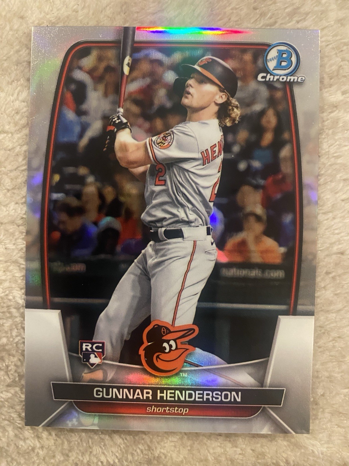 2023 Bowman Chrome Gunnar Henderson RC /499 Refractor #10 Orioles