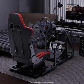 Hottoby G29 Racing Simulator Cockpit With Seat Fit Logitech G923 Thrustmaster