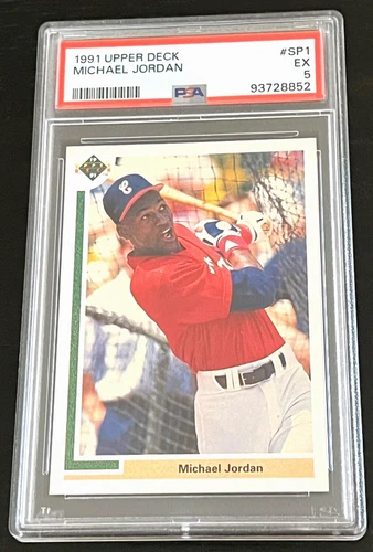 1991 UPPER DECK #SP1 MICHAEL JORDAN BASEBALL PSA 5 ROOKIE NEW SLAB