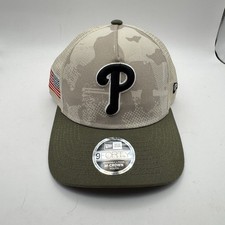 Philadelphia Phillies MLB Youth 2025 Armed Forces L Trucker Stretch-Snapback Hat