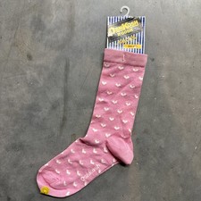 NWT OSH KOSH B'GOSH Vintage 1989 Hearts Socks Size 9-11 Age 8 Pink Made Korea