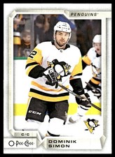 2018-19 O-Pee-Chee #436 Dominik Simon Pittsburgh Penguins Hockey Card