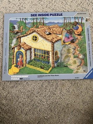 Vintage Ravensburger Goldilocks And The Three Bears 40 Piece Puzzle
