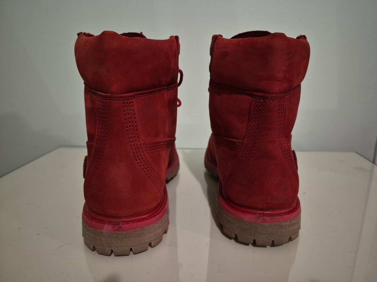Timberland 50th Anniversary Women's Waterproof Red Nubuck Boots image 4