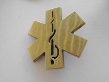 Belt Buckle 1981 Paramedic EMT Medical Solid Brass 40 years old. Never Used