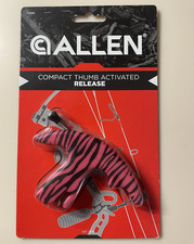 Allen Thumb Trigger Release for Compound Bow Ambidextrous Pink/Black Zebra
