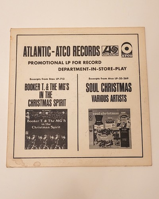 #ad Atlantic Atco Promotional Sampler – Soul Christmas Booker T. amp; The MG#x27;s Vinyl $34.99