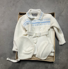 Vintage Youthcraft White And Blue Jacket With bodysuit, Gloves, Hat with box