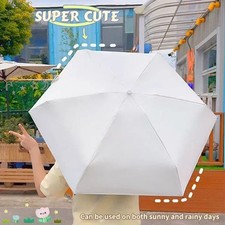 Small and Convenient 6-Bone Sunshade Umbrella with Black Glue Aluminum Alloy Win