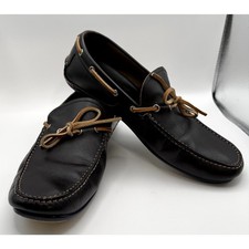 Salvatore Ferragamo Men's leather Loafer Dark Brown Size 9 1/2"