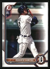 2022 Bowman Draft Roberto Campos #BD-39 Detroit Tigers