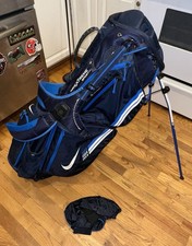 Nike Xtreme Sport IV Blue Carry Stand Bag w/ Rain Cover 8-Way Club Divider