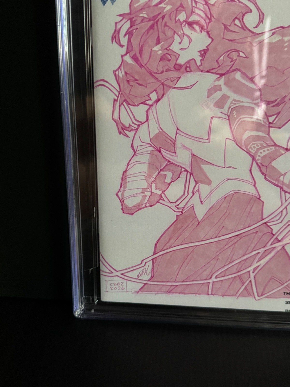 Absolute Wonder Woman Original Sketch Rose Besch Signed CGC SS 9.8 C2E2 ...